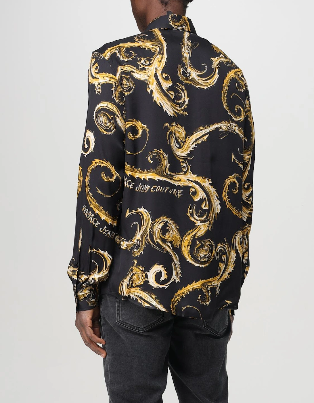 Silk Shirt Baroque Print