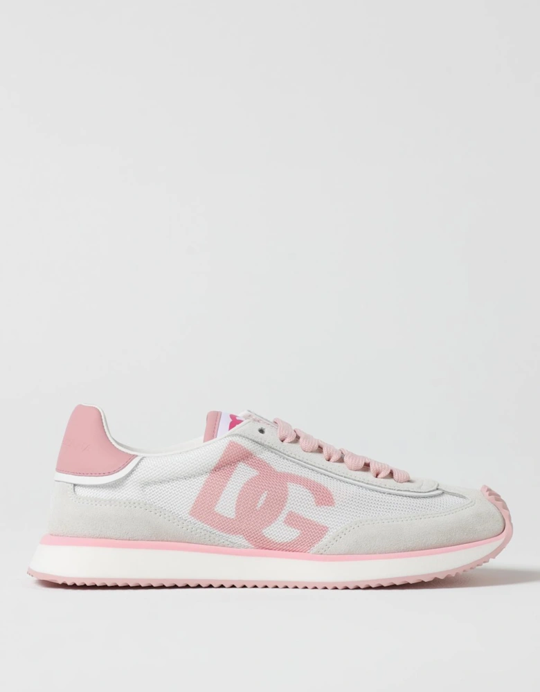 Mesh Suede Logo Sneakers