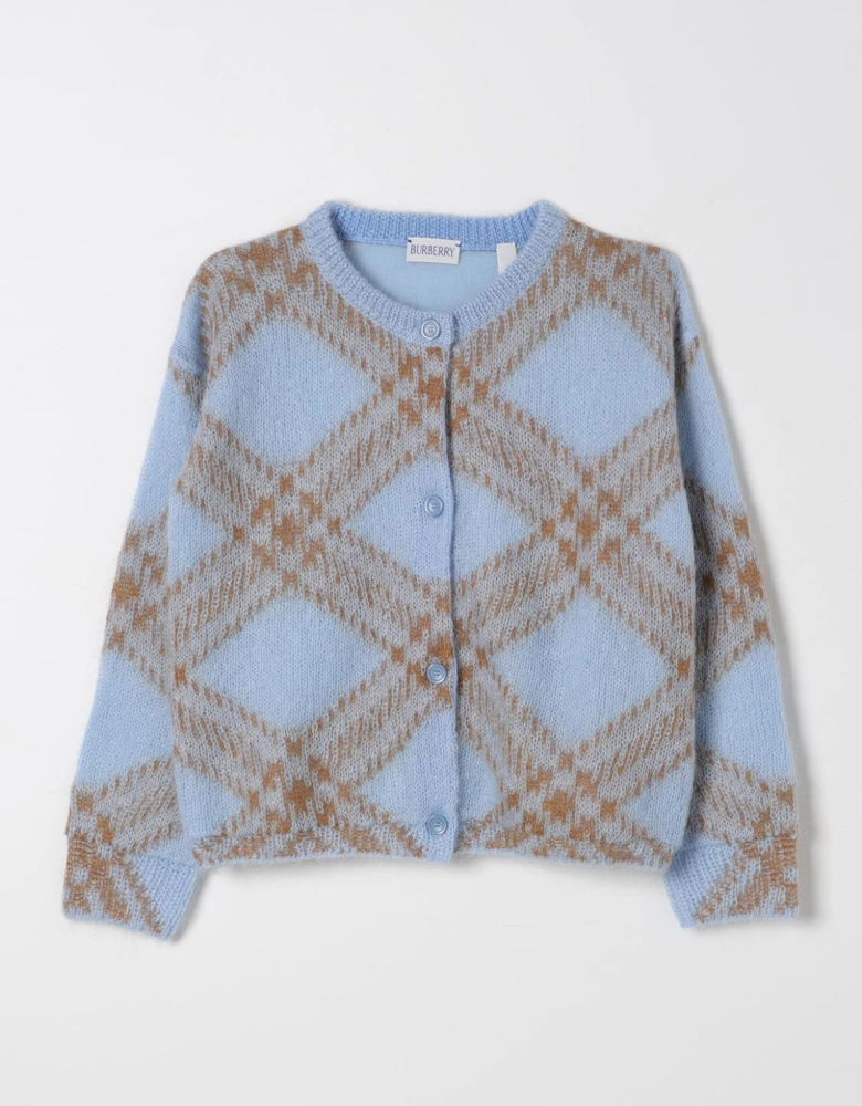 Knit Cardigan Diamond Pattern