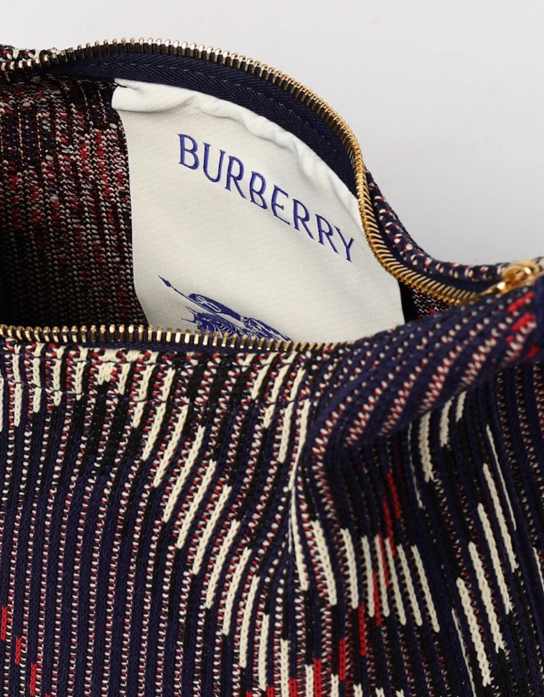 Woven Plaid Shoulder Bag
