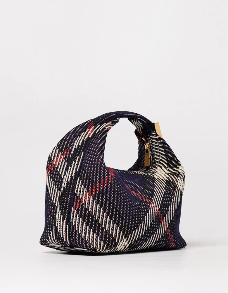 Woven Plaid Shoulder Bag
