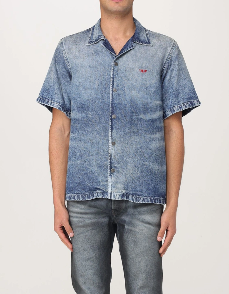 Short Sleeve Denim Shirt Relaxed Fit