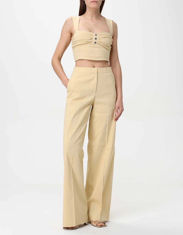 Wide Leg Cotton Pants