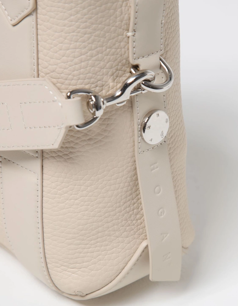 Small Leather Tote Handbag