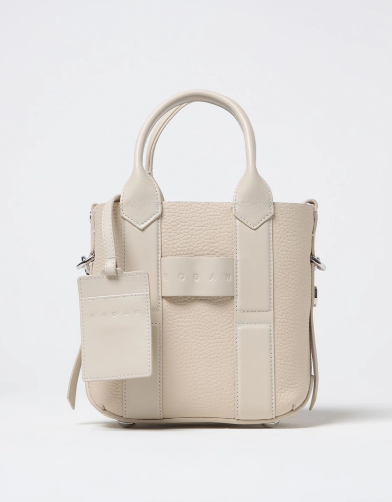 Small Leather Tote Handbag