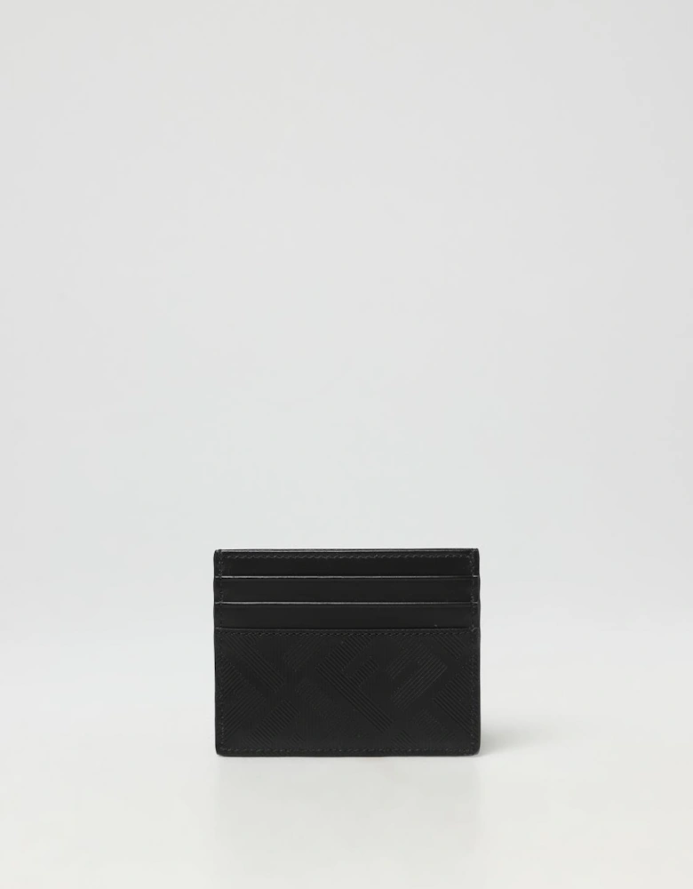 Leather Card Holder Embossed Pattern