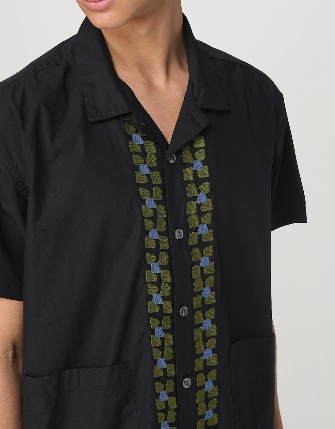 Embroidered Short Sleeve Shirt