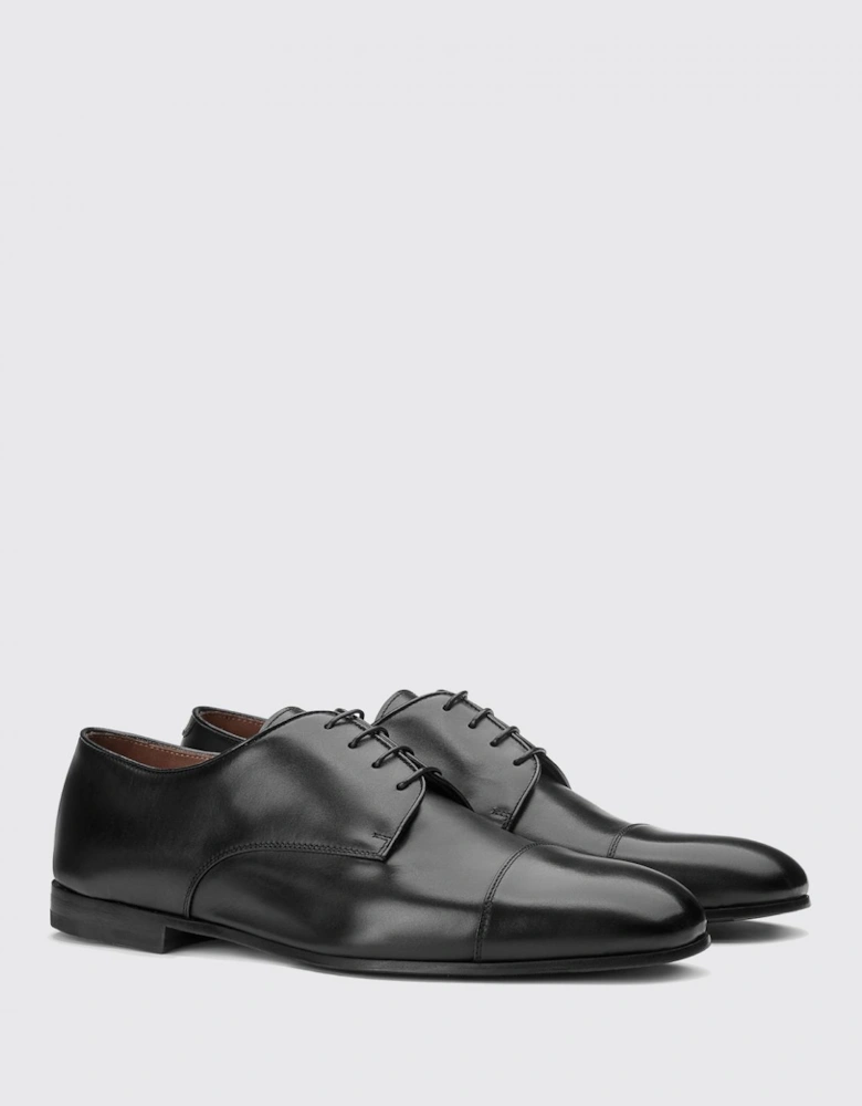 Cap Toe Leather Derby Shoes