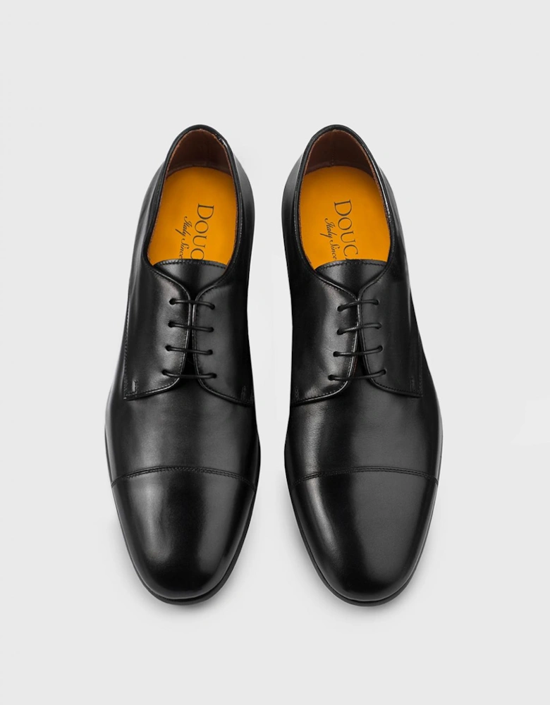 Cap Toe Leather Derby Shoes