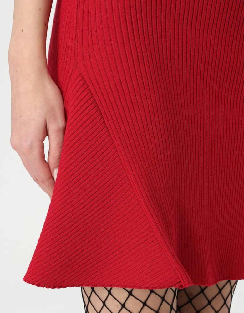 Ribbed Knit Mini Dress