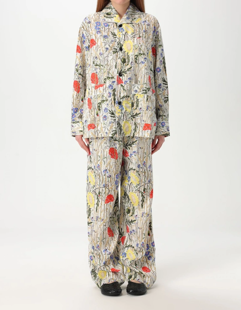 Floral Silk Pajama Set
