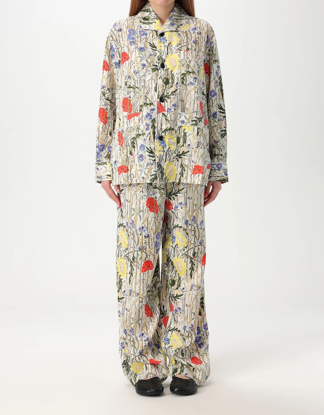 Floral Silk Pajama Set, 7 of 6