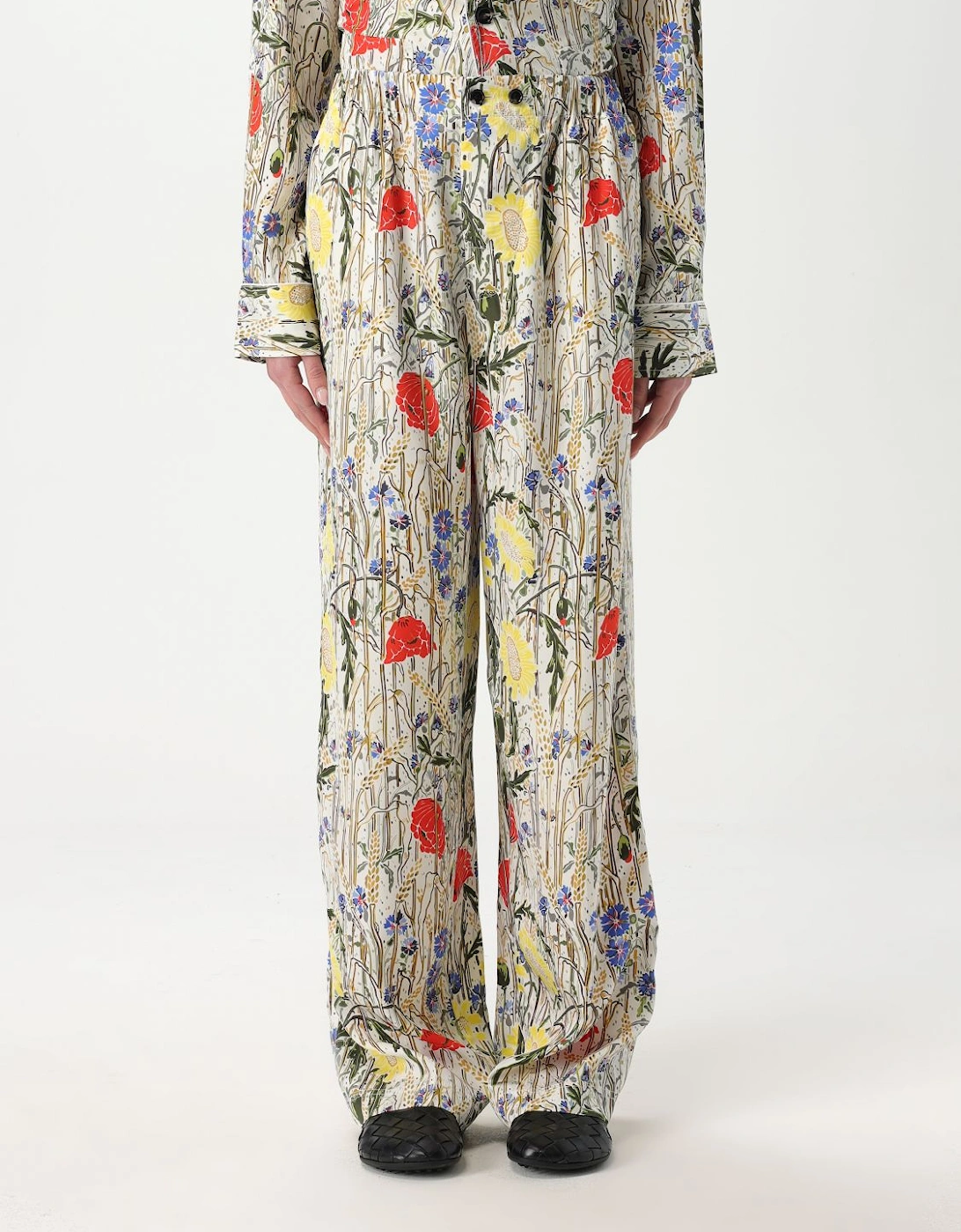 Floral Silk Pajama Set