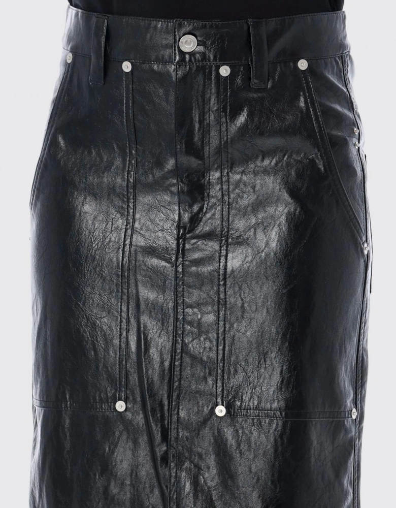 Leather Midi Skirt