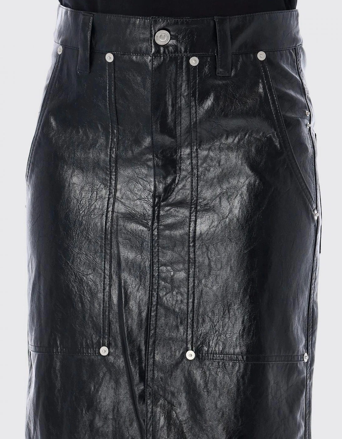 Leather Midi Skirt