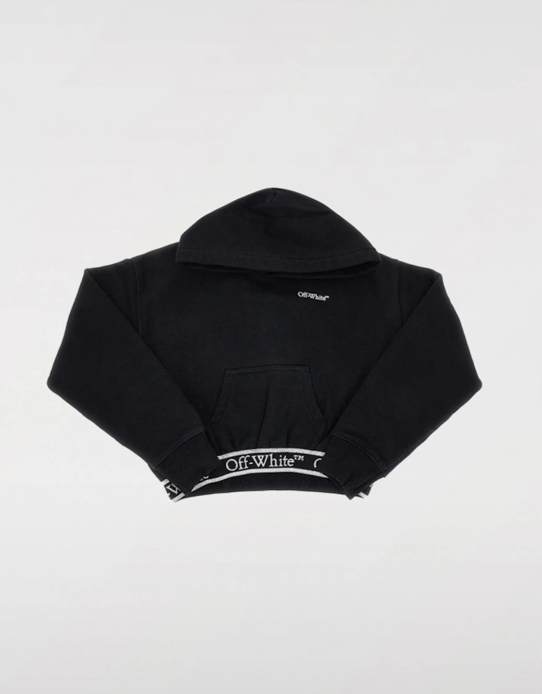 Cropped Hoodie Knitwear Band