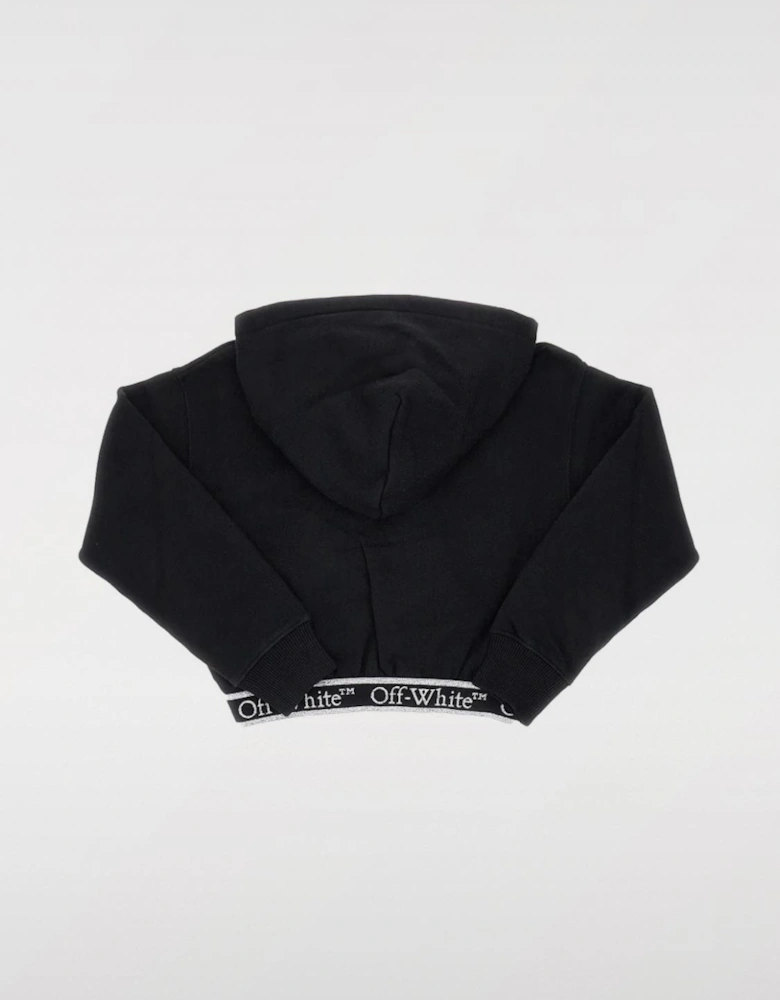 Cropped Hoodie Knitwear Band