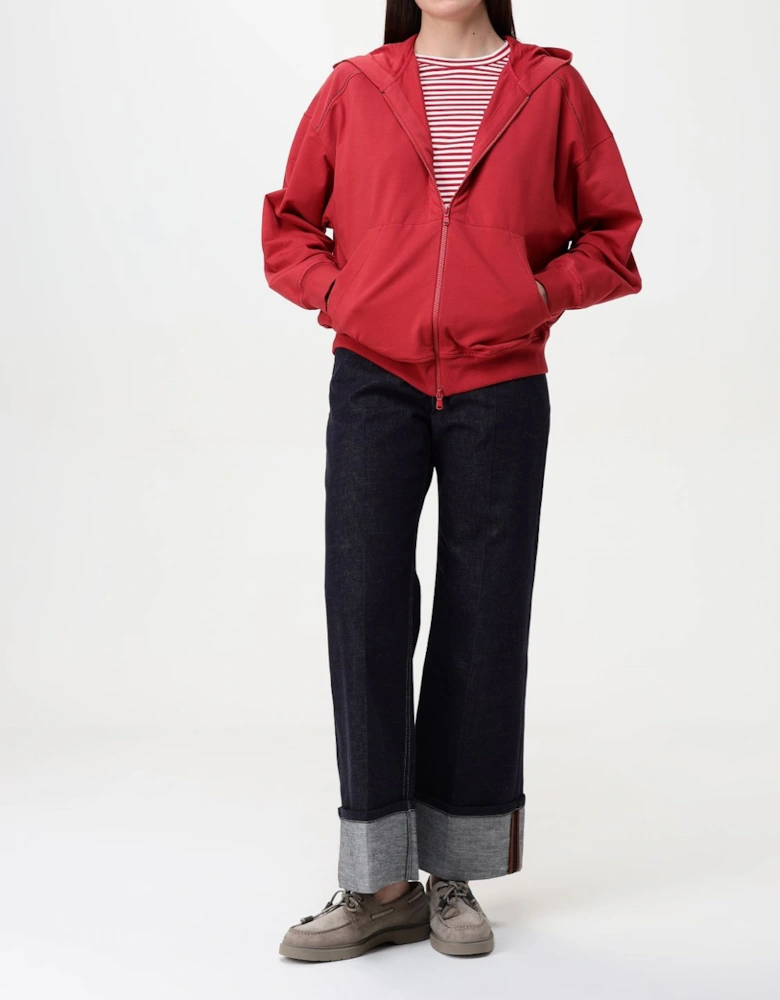Wide Leg Jeans with Cuffed Hems
