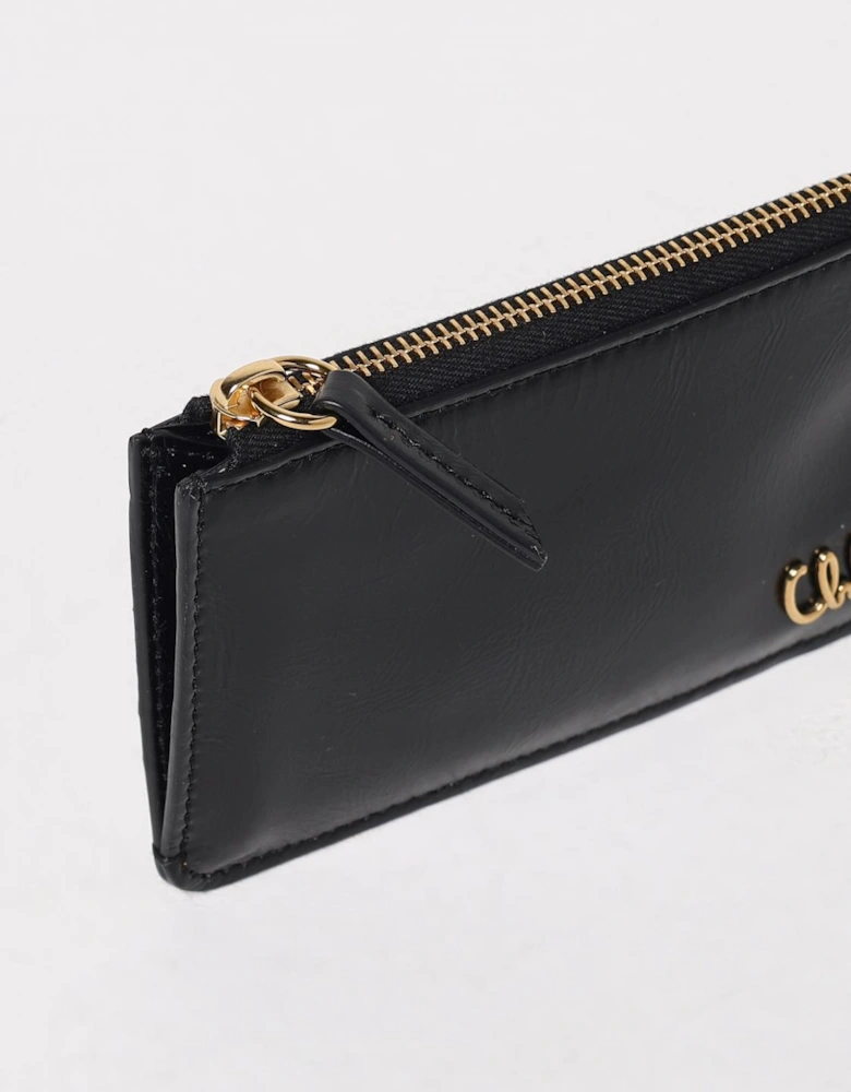 Zip Card Holder Leather Wallet