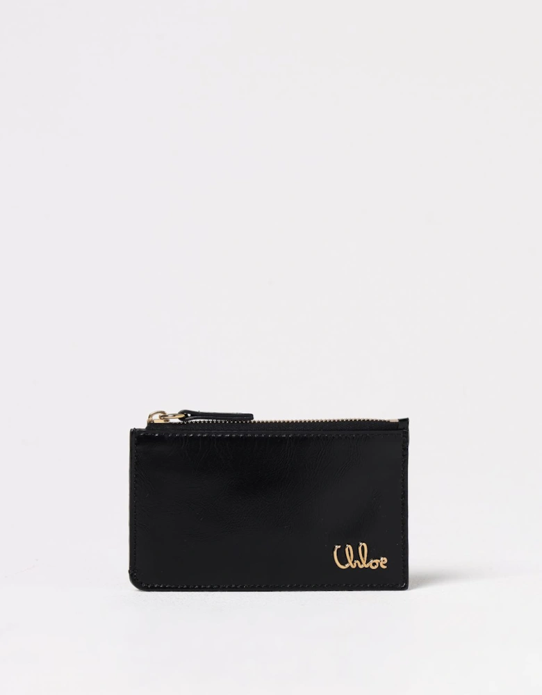 Zip Card Holder Leather Wallet