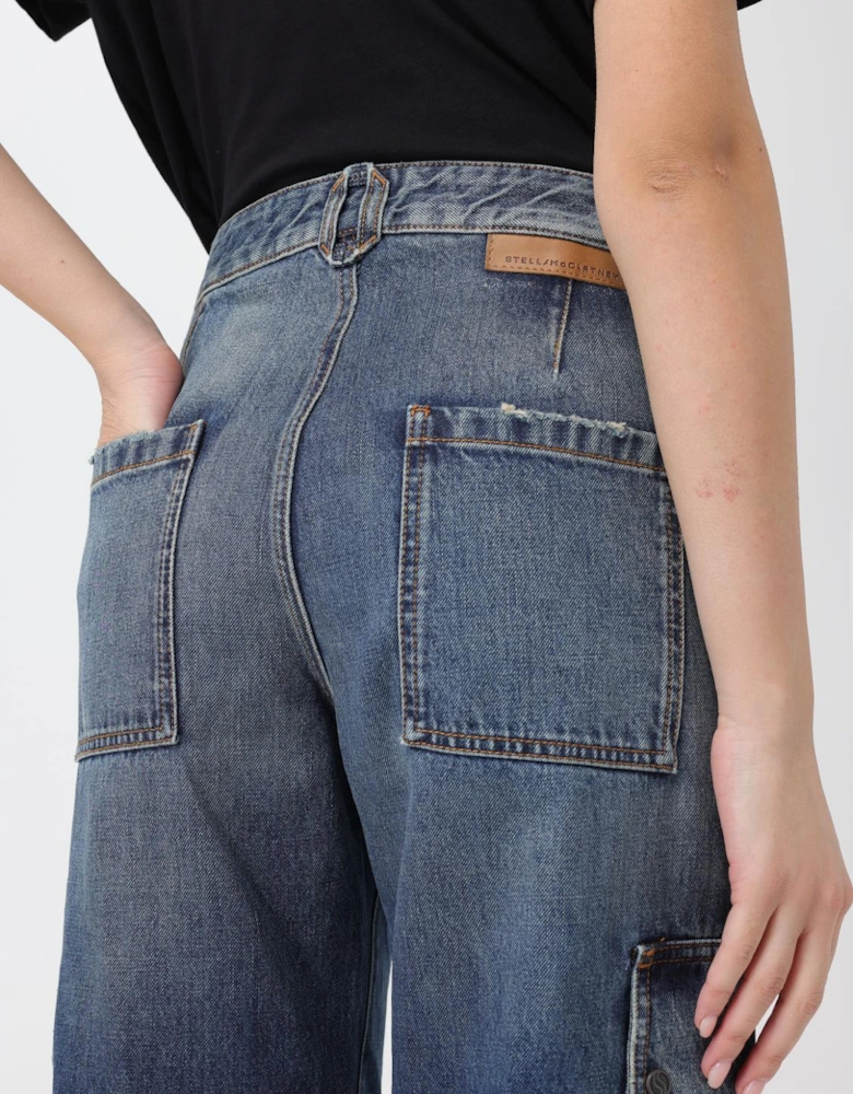 Wide Leg Cargo Jeans