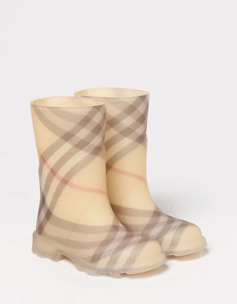 Check Print Rain Boots for Kids