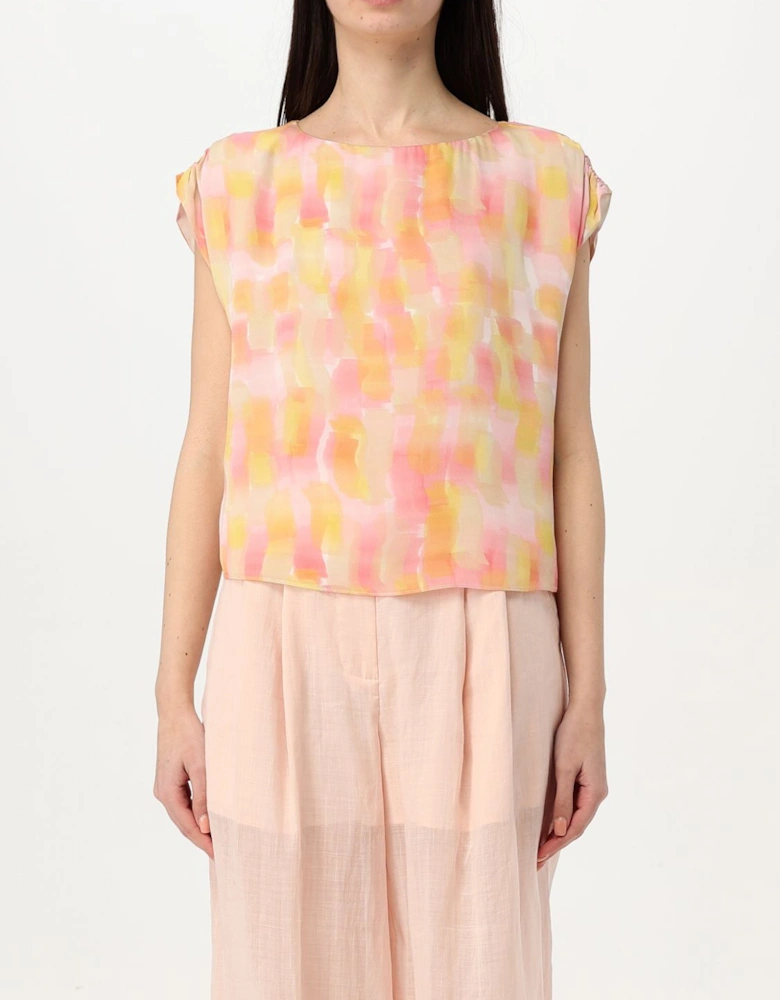 Watercolor Print Blouse