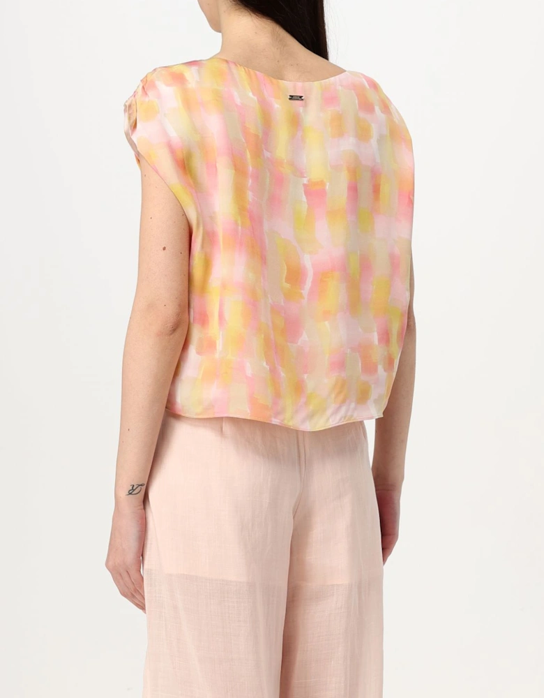 Watercolor Print Blouse