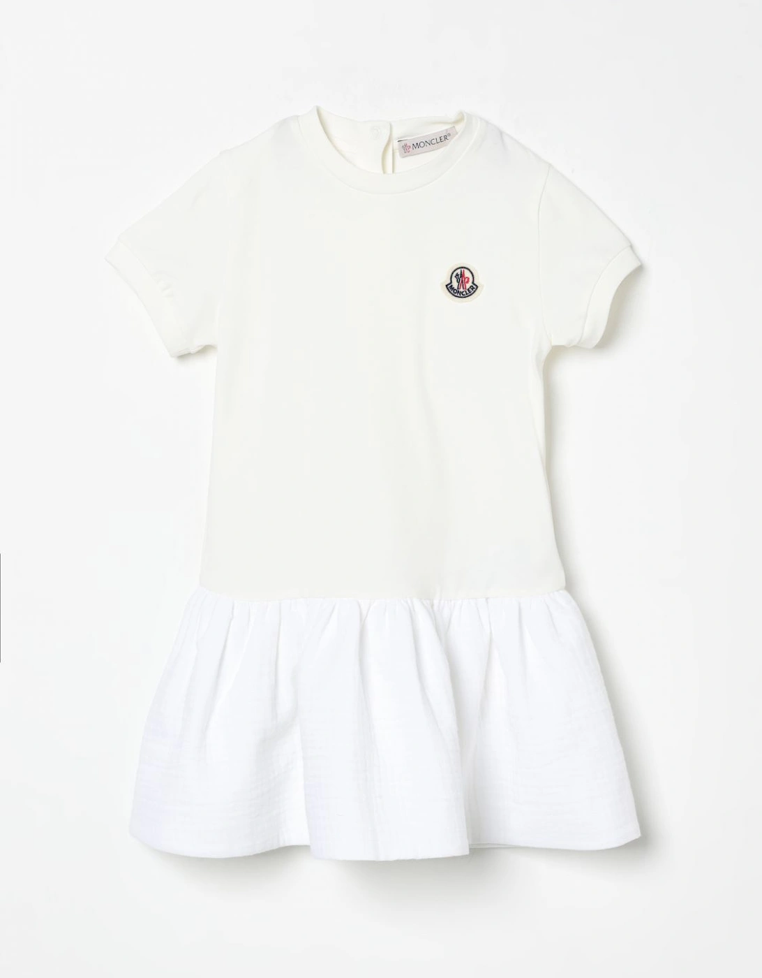 Girls Short Sleeve Ruffled Hem Dress, 5 of 4