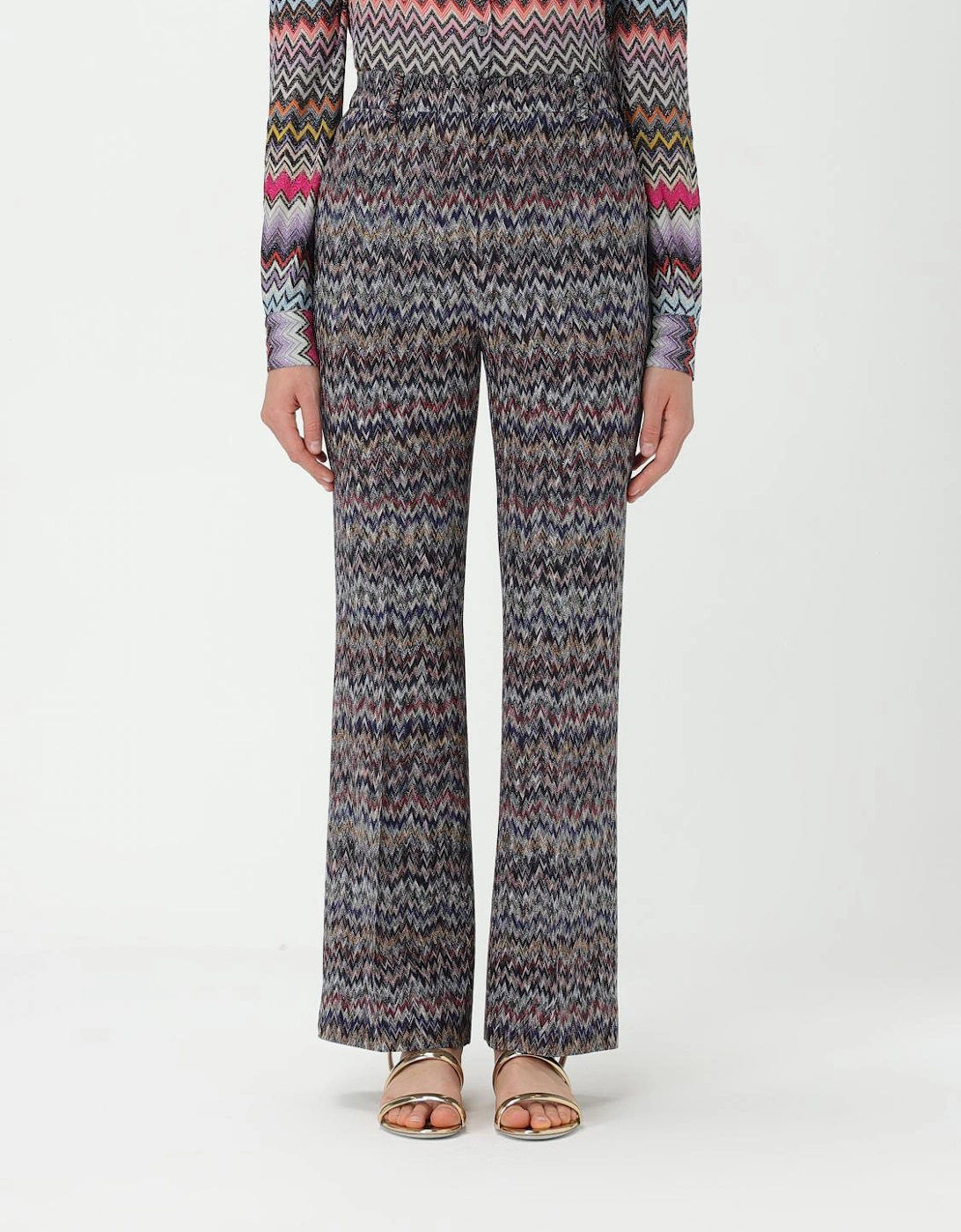 Zigzag Pattern Straight Leg Pants, 5 of 4