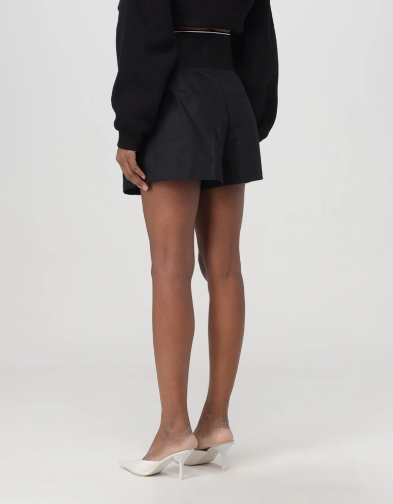 Pleated High Waist Relaxed Fit Shorts