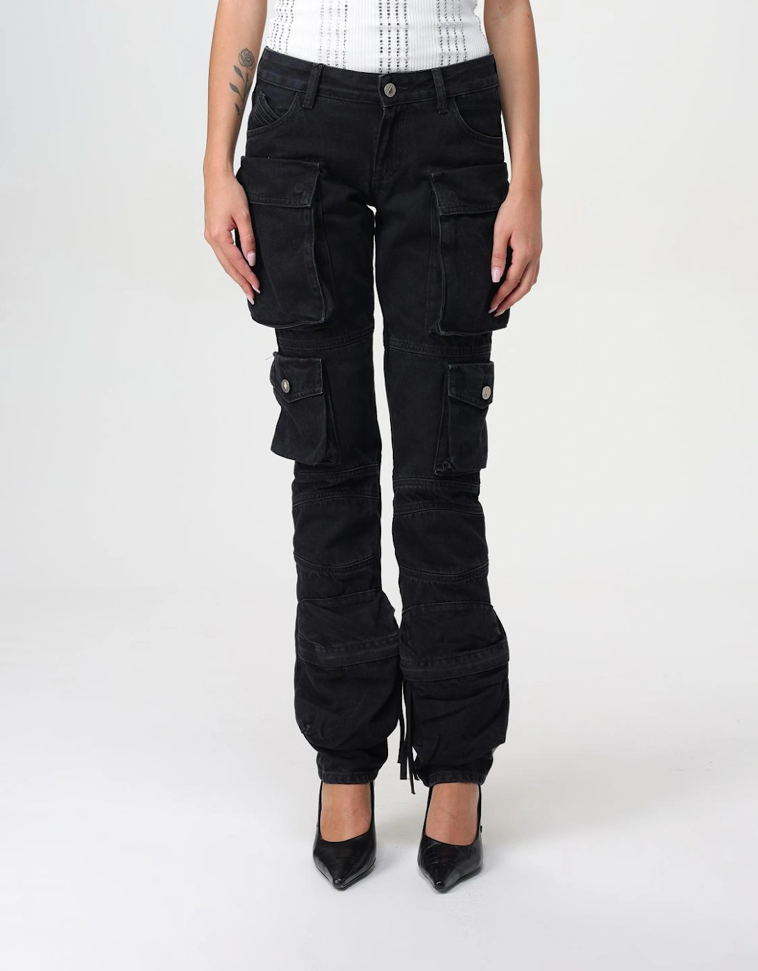 Layered Cargo Jeans with Multiple Pockets, 6 of 5
