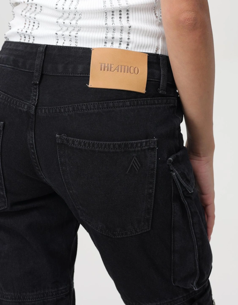 Layered Cargo Jeans with Multiple Pockets