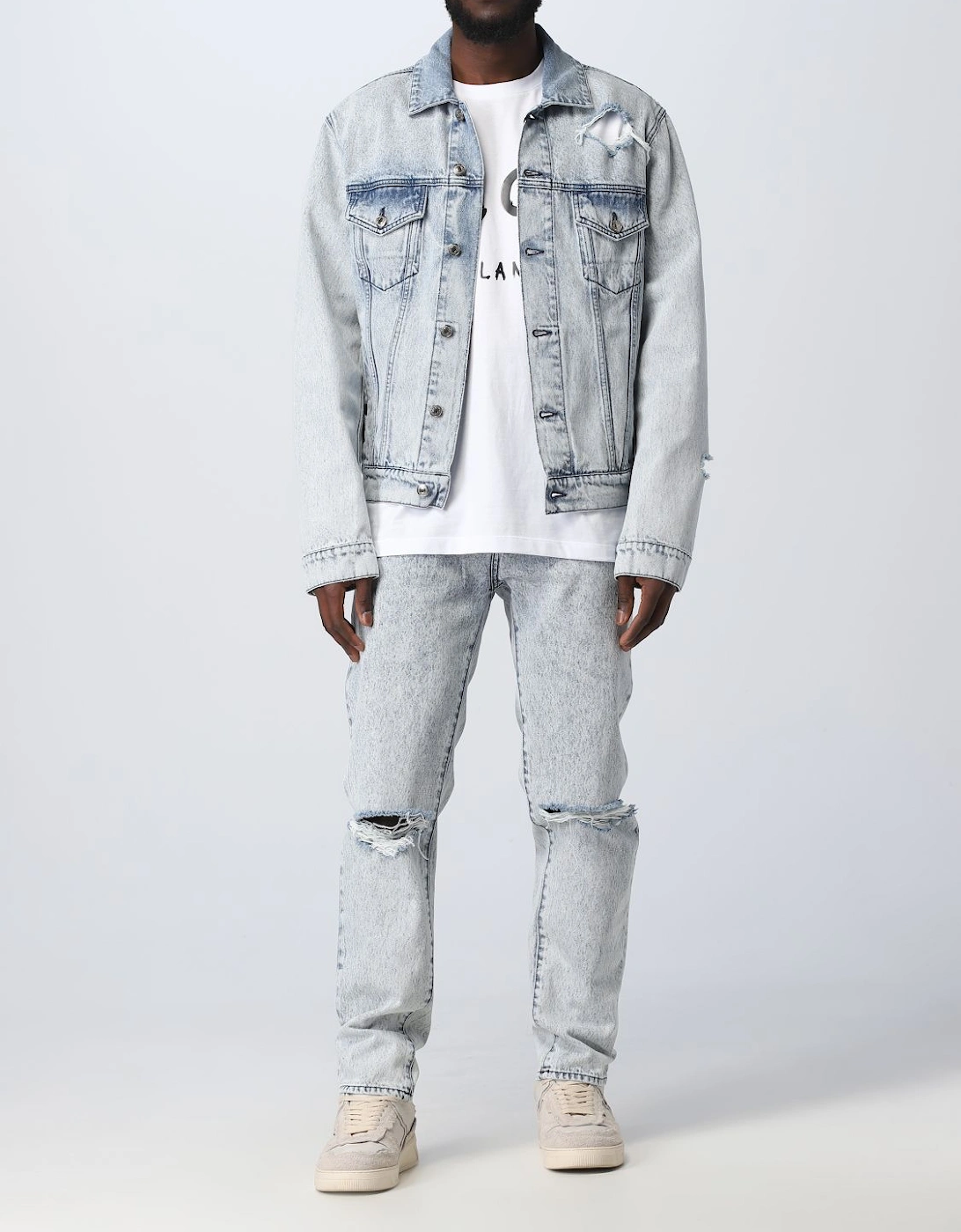 Distressed Denim Jacket