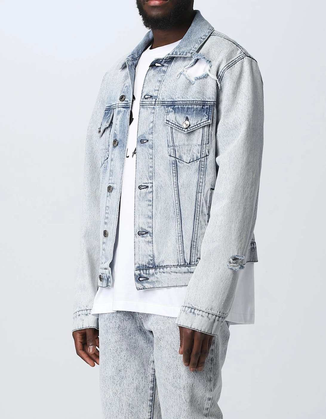 Distressed Denim Jacket