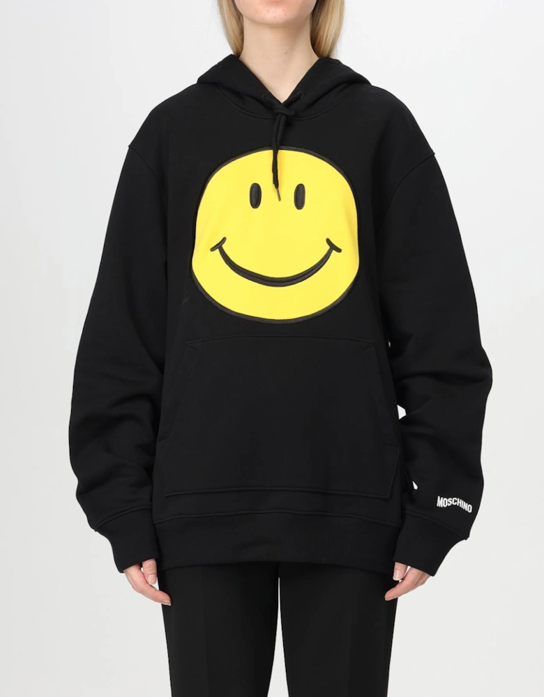 Smiley Face Appliqu Hoodie