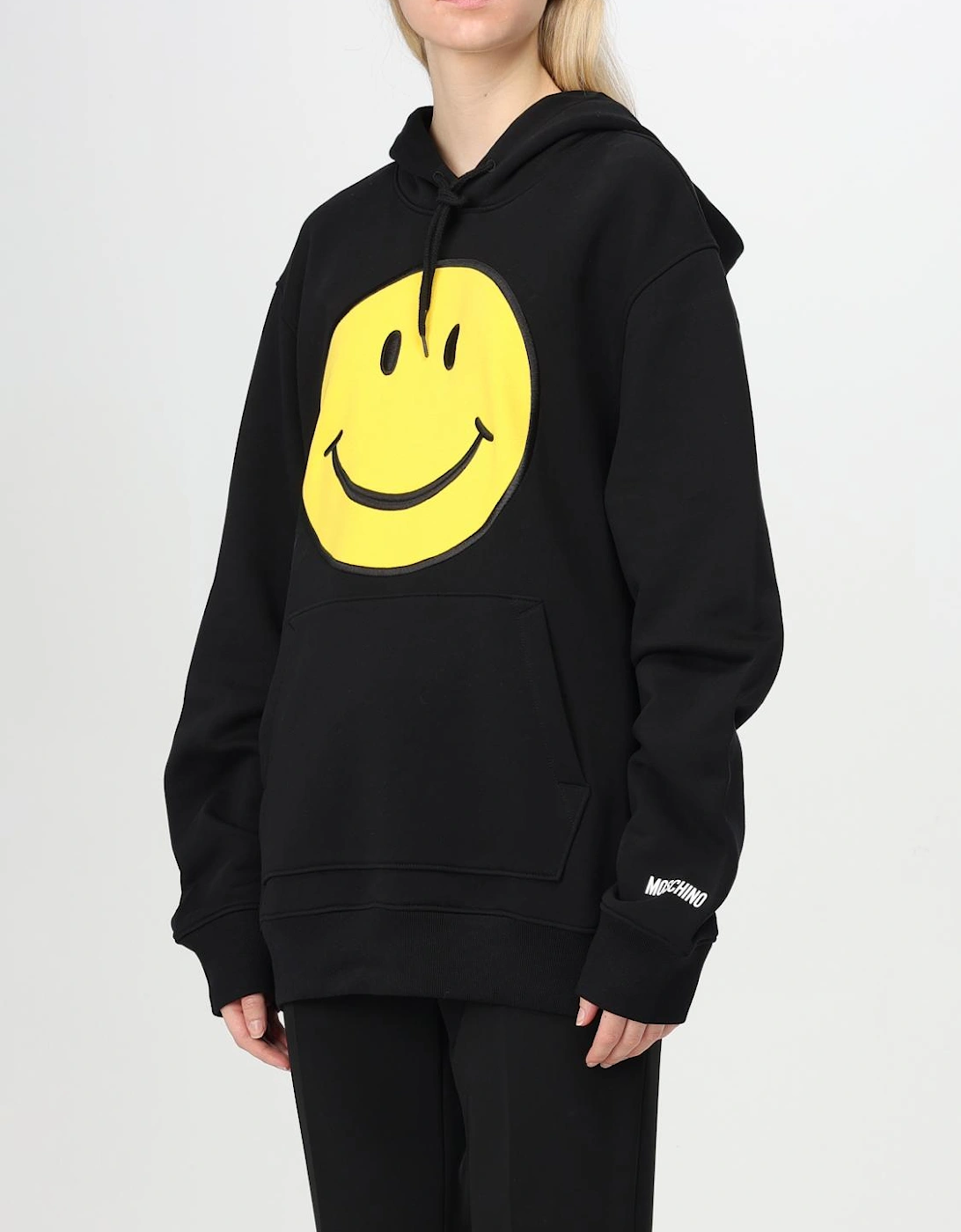 Smiley Face Appliqu Hoodie