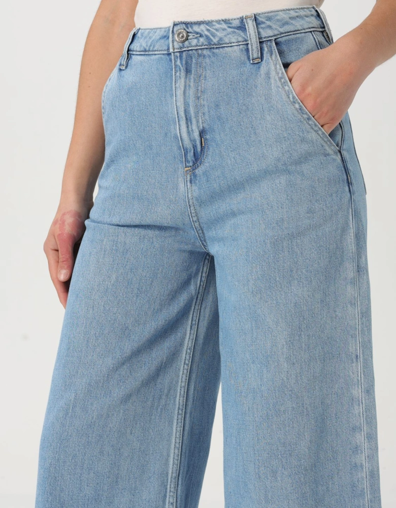 Wide Leg Denim Jeans