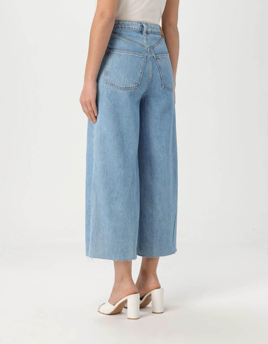 Wide Leg Denim Jeans