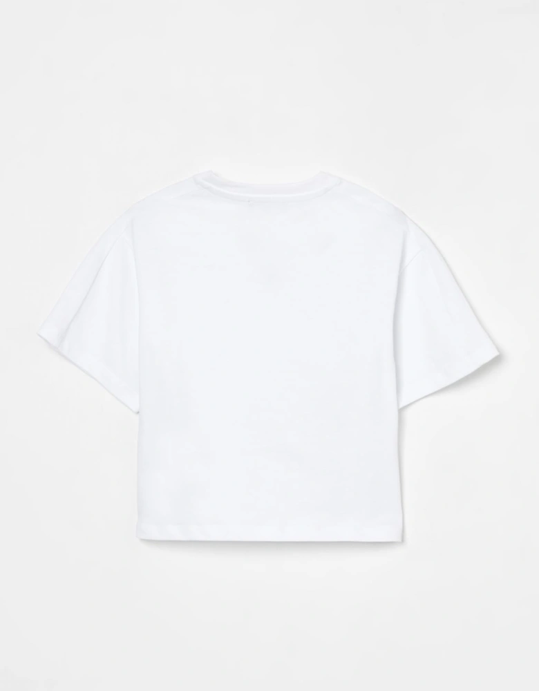 Cutout Short Sleeve Crop Top