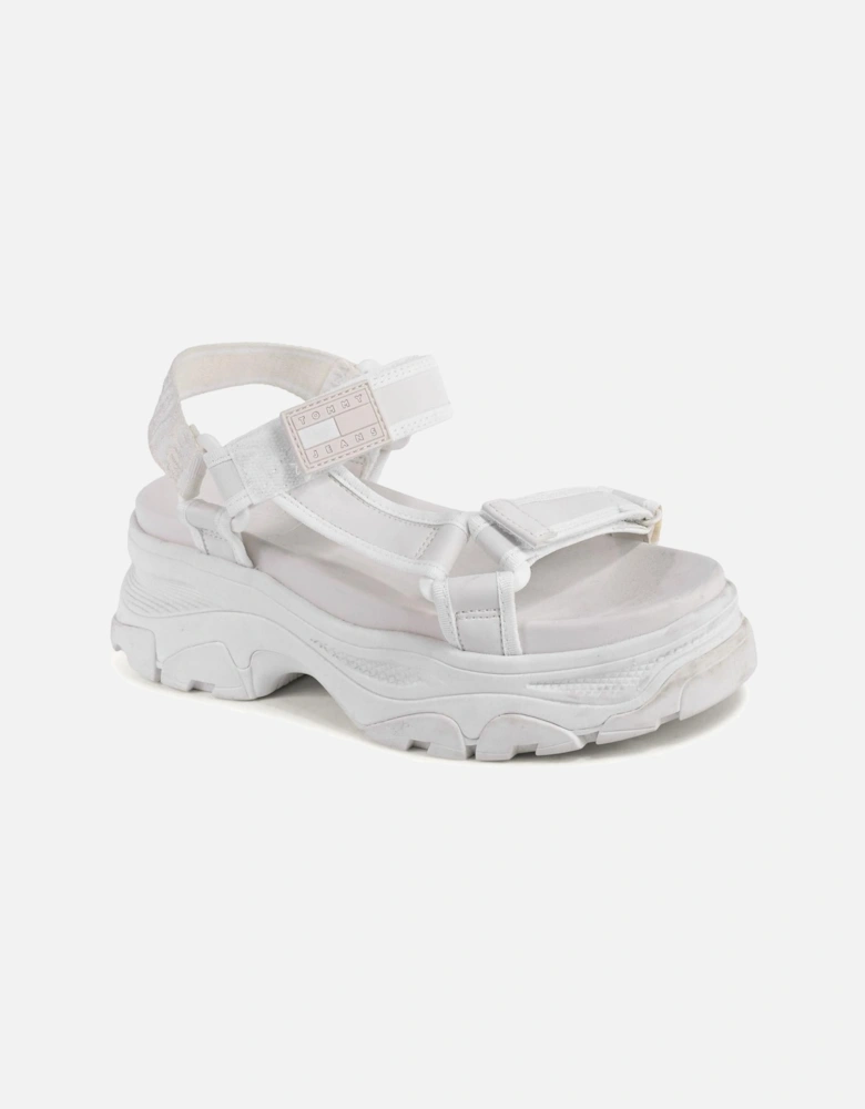 Strappy Open-Toe Sandal with Buckle Detail