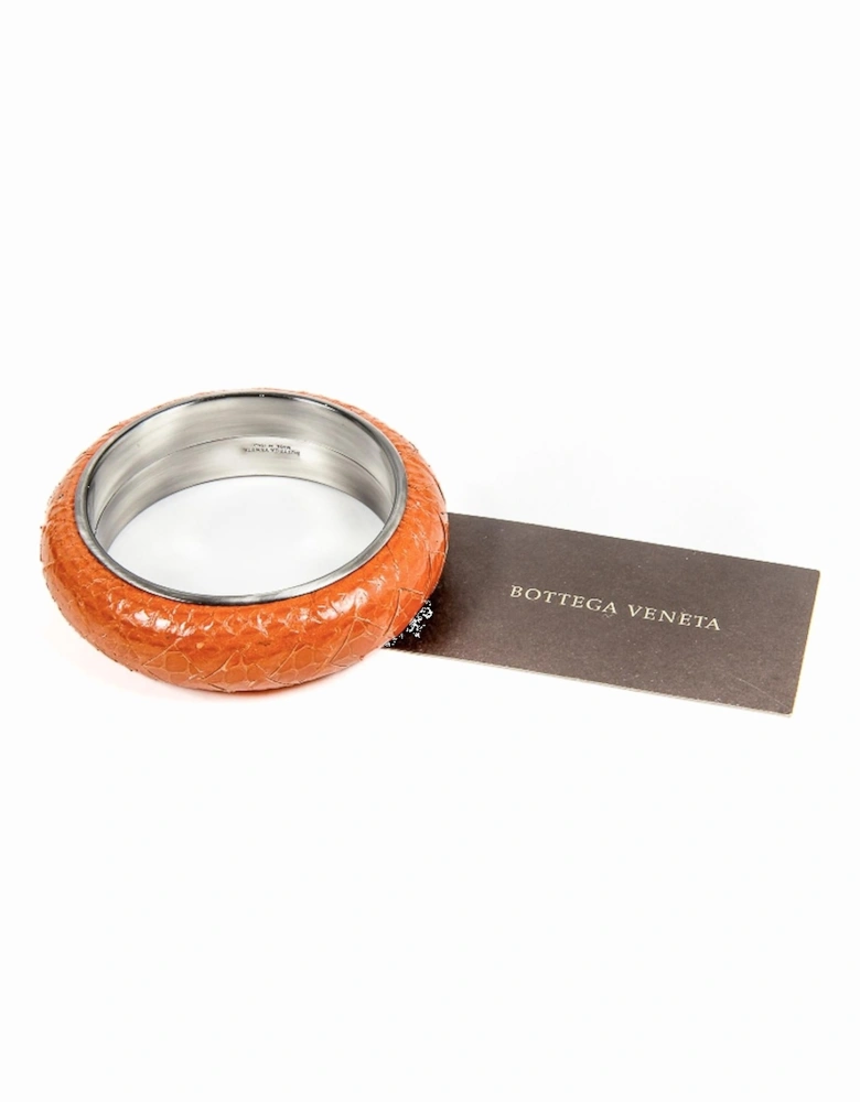 Leather Bracelet Intrecciato Style