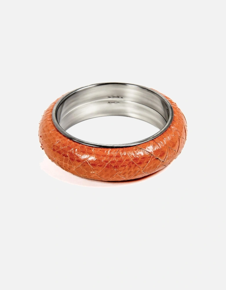 Leather Bracelet Intrecciato Style
