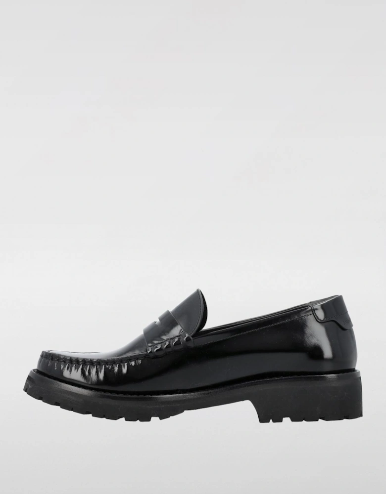 Patent Leather Loafers Chunky Sole