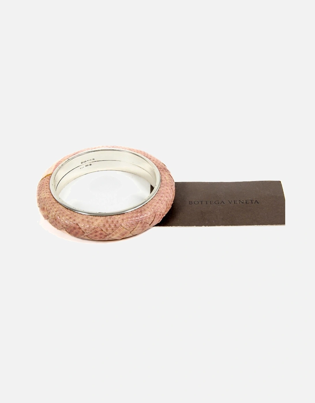 Leather Cuff Bracelet Intrecciato Style