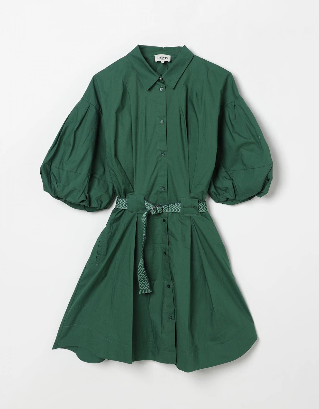Poplin Mini Dress Belted ALine, 4 of 3