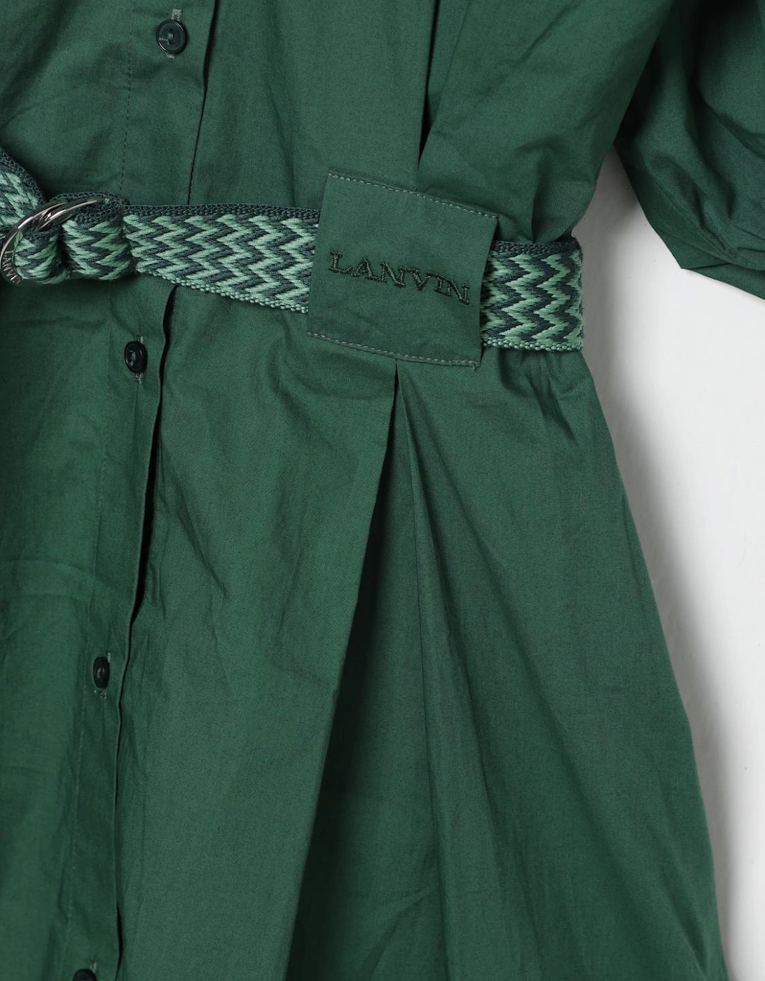 Poplin Mini Dress Belted ALine