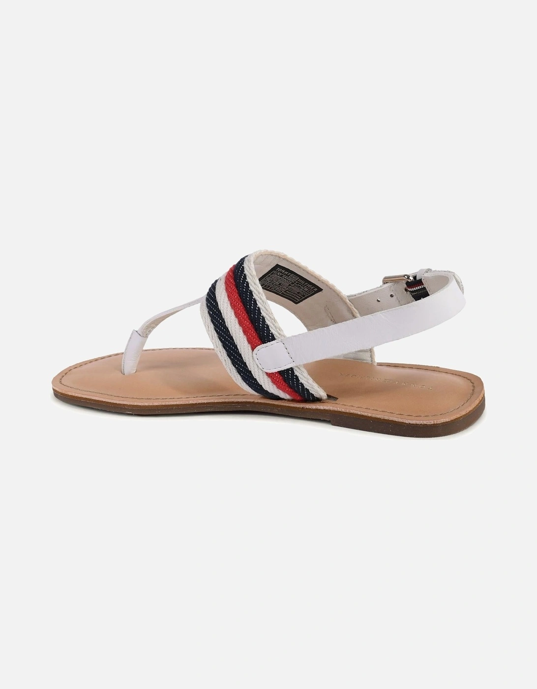 Elegant Strappy Sandal with Polyester Composition