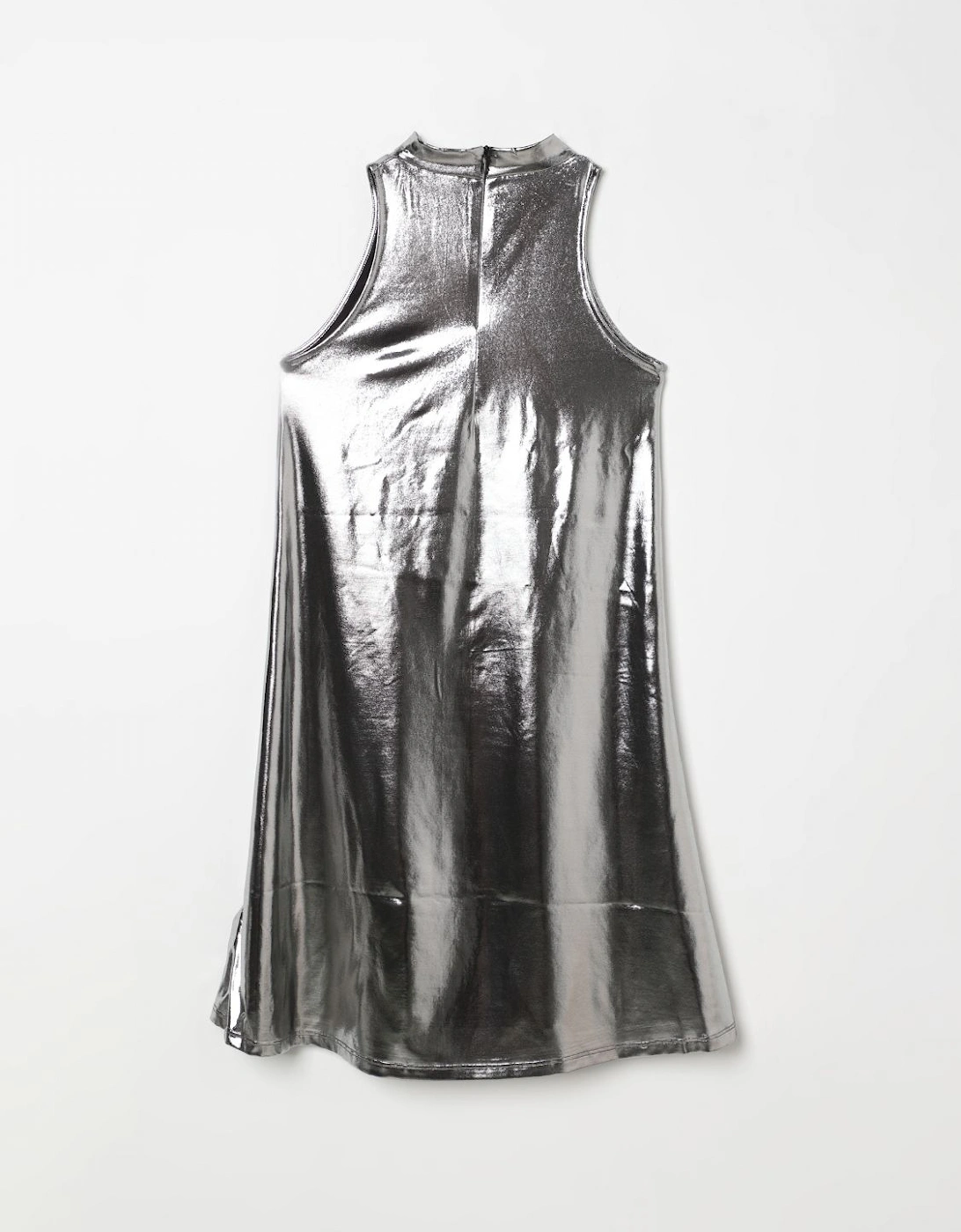Metallic ALine Sleeveless Dress