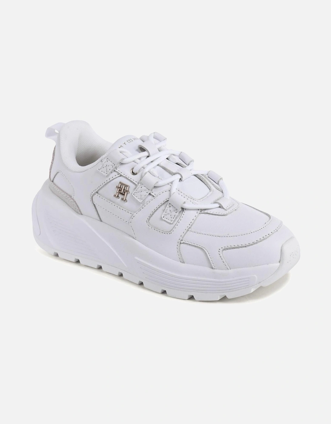 Leather Sneaker with Detailed Design